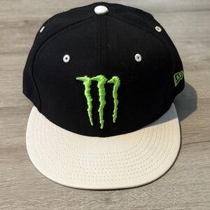 Monster Energy Black and Cream Cap